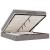 Cadru de pat otoman cu saltea Taupe 160x200cm Material GartenMobel Dekor