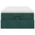 Cadru de pat otoman cu saltea verde închis 90x190cm catifea GartenMobel Dekor