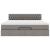 Cadru de pat otoman cu saltea Taupe 160x200cm Material GartenMobel Dekor