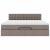 Cadru de pat otoman cu saltea Taupe 160x200cm Material GartenMobel Dekor