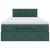 Pat otoman cu saltea, verde închis, 120x190 cm, catifea GartenMobel Dekor