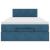 Pat otoman cu saltea, albastru închis, 120x190 cm, catifea GartenMobel Dekor