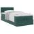 Cadru de pat otoman cu saltea verde închis 90x190cm catifea GartenMobel Dekor