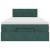 Pat otoman cu saltea, verde închis, 120x190 cm, catifea GartenMobel Dekor