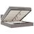 Cadru de pat otoman cu saltea Taupe 160x200cm Material GartenMobel Dekor