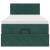 Cadru de pat otoman cu saltea verde închis 90x190cm catifea GartenMobel Dekor