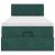 Cadru de pat otoman cu saltea verde închis 90x190cm catifea GartenMobel Dekor