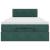 Pat otoman cu saltea și LED-uri, verde închis 120x190cm catifea GartenMobel Dekor