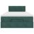 Pat otoman cu saltea și LED-uri, verde închis 120x190cm catifea GartenMobel Dekor