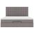 Cadru de pat otoman cu saltea Taupe 160x200cm Material GartenMobel Dekor