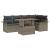 Set de canapele pentru grădină 6 pcs Gri 100 x 55 x 73 cm GartenMobel Dekor
