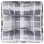 Pernă de paleți, gri carouri, 60x60x12 cm, material textil GartenMobel Dekor