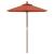 Umbrelă de soare de grădină stâlp din lemn cărămiziu 196x231 cm GartenMobel Dekor