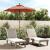 Umbrelă de soare de grădină stâlp din lemn cărămiziu 196x231 cm GartenMobel Dekor