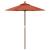 Umbrelă de soare de grădină stâlp din lemn cărămiziu 196x231 cm GartenMobel Dekor