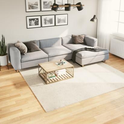 Covor „OVIEDO”, fire scurte, bej, 240x240 cm GartenMobel Dekor