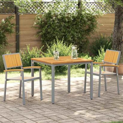 Scaun pentru Grădină 2 pcs Maro 56 x 57 x 87cm GartenMobel Dekor