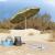 Parasol de Plajă Verde 206 x 206 x 212 cm Poliester și metal GartenMobel Dekor