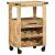 Troler de Bucătărie Maro 55 x 40 x 80 cm Lemn de mango solid GartenMobel Dekor