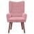Fotoliu de relaxare Roz 63 x 67 x 94 cm Catifea GartenMobel Dekor