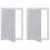 Panouri de acces 2 pcs Alb 23 x 15 x 2 cm Plastic ABS GartenMobel Dekor