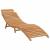 Șezlong cu pernă Alb crem 188 x 55 x 59 cm Lemn masiv de tec GartenMobel Dekor