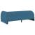 Cadru de pat colțar cu headboard albastru 80 x 200 cm Catifea GartenMobel Dekor