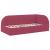 Cadru de pat colțar cu headboard bordo 80 x 200 cm Catifea GartenMobel Dekor
