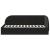 Cadru de pat colțar cu headboard Negru 80 x 200 cm Catifea GartenMobel Dekor