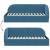 Cadru de pat colțar cu headboard albastru 90 x 200 cm Catifea GartenMobel Dekor