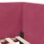 Cadru de pat colțar cu headboard bordo 90 x 200 cm Catifea GartenMobel Dekor