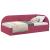 Cadru de pat colțar cu headboard bordo 90 x 200 cm Catifea GartenMobel Dekor