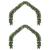 Ghirlandă de Crăciun cu 600 LED 2 pcs Verde PVC GartenMobel Dekor