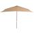 Umbrelă de soare, exterior, stâlp lemn, 200x300 cm, gri taupe GartenMobel Dekor