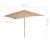 Umbrelă de soare, exterior, stâlp lemn, 200x300 cm, gri taupe GartenMobel Dekor