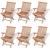 Set mobilier de exterior, 7 piese, lemn masiv de tec GartenMobel Dekor