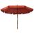 Umbrelă de soare de exterior, stâlp lemn, cărămiziu, 330 cm GartenMobel Dekor