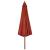 Umbrelă de soare de exterior, stâlp lemn, cărămiziu, 330 cm GartenMobel Dekor