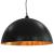 Lustre, 2 buc., negru și auriu, 50 cm, semisferic, E27 GartenMobel Dekor