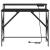 Birou cu raft Stejar negru 100 x 50 x 86.5 cm Lemn compozit GartenMobel Dekor