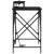 Birou cu raft Stejar negru 100 x 50 x 86.5 cm Lemn compozit GartenMobel Dekor