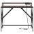 Birou cu raft Stejar brun 100 x 50 x 86.5 cm Lemn compozit GartenMobel Dekor