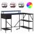 Birou cu sertar Stejar negru 120 x 79 x 86.5 cm Lemn compozit GartenMobel Dekor