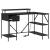 Birou cu sertar Stejar negru 120 x 79 x 86.5 cm Lemn compozit GartenMobel Dekor