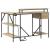 Birou cu sertar Stejar sonoma 120 x 79 x 86.5 cm Lemn compozit GartenMobel Dekor