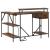 Birou cu sertar Stejar afumat 120 x 79 x 86.5 cm Lemn compozit GartenMobel Dekor