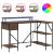 Birou cu sertar Stejar brun 120 x 79 x 86.5 cm Lemn compozit GartenMobel Dekor