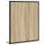 Oglindă pentru baie cu raft Negru 50 x 12 x 60 cm Lemn compozit GartenMobel Dekor