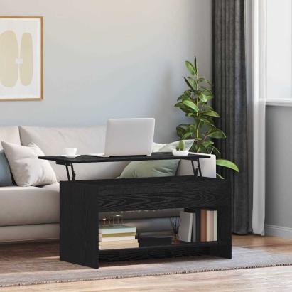 Masă de cafea Stejar negru 80 x 50.5 x 41.5 cm Lemn compozit GartenMobel Dekor