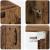 Dulap de perete suspendat Maro 69.5 x 34 x 90 cm Lemn compozit GartenMobel Dekor